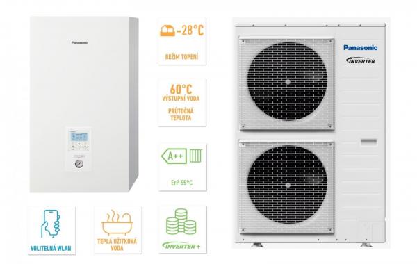 Tepelné čerpadlo Panasonic AQUAREA T-CAP - 9kW